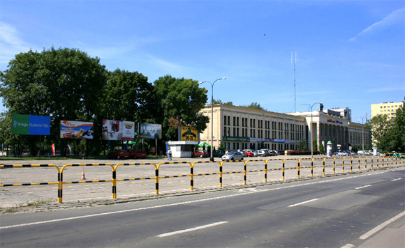 Parking przed halą TS Wisła